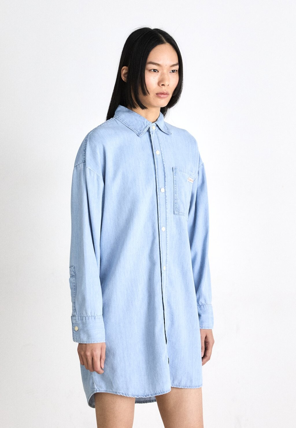 

Платье-рубашка LOOSE DRESS Calvin Klein Jeans, синий деним