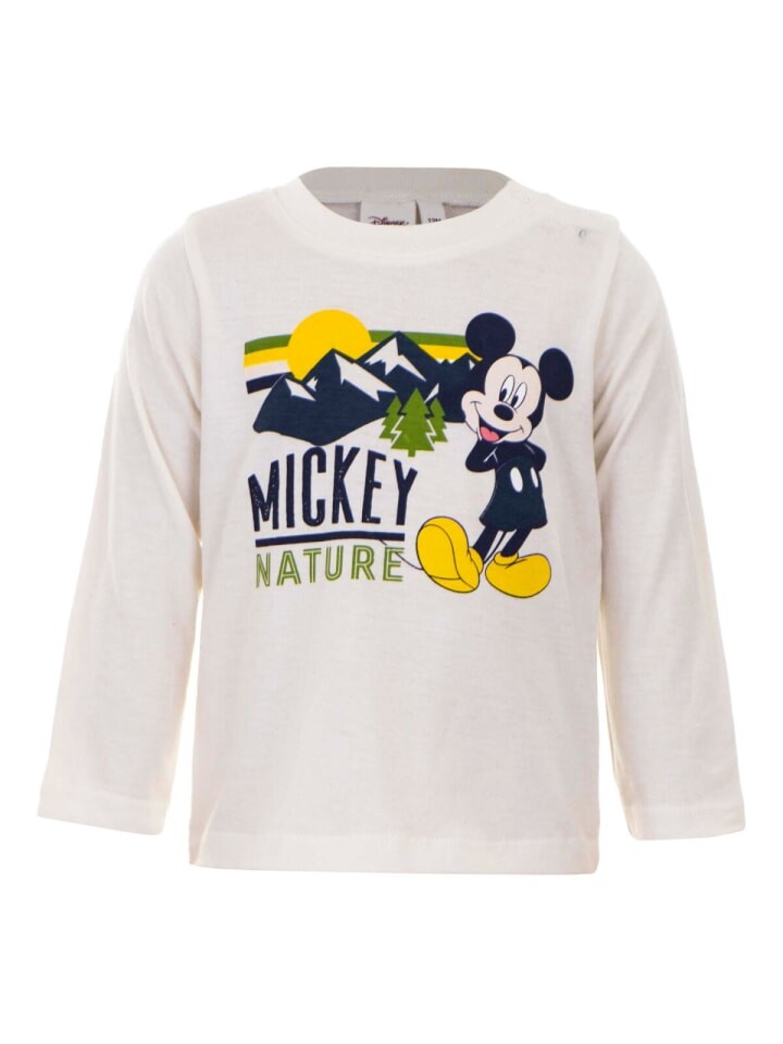 Пуловер с капюшоном COFI 1453 Mickey Mouse Baby Longsleeve 100% Bio Baumwolle niedliches Design, бежевый — фото 2