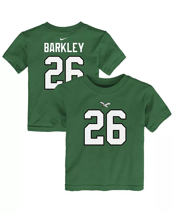 

Футболка для малышей с именем и номером игрока Saquon Barkley в цвете Kelly Green, Philadelphia Eagles Nike