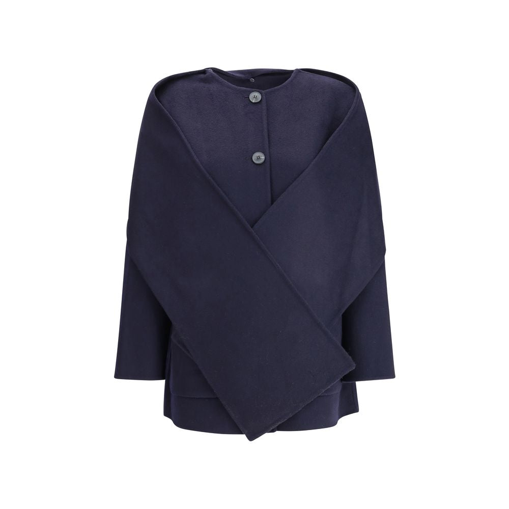 

Студия Динамис Шерстяной шарф Женское пальто Dynamis Studio, синий