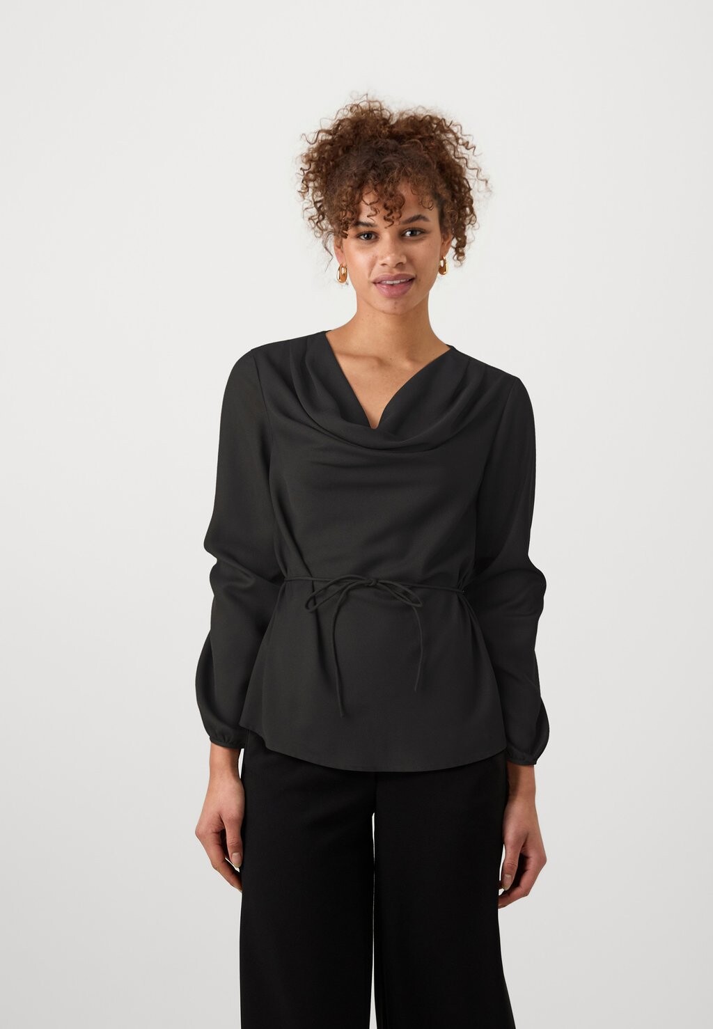 

Топ с длинными рукавами VMDORI WATERFALL Vero Moda, черный