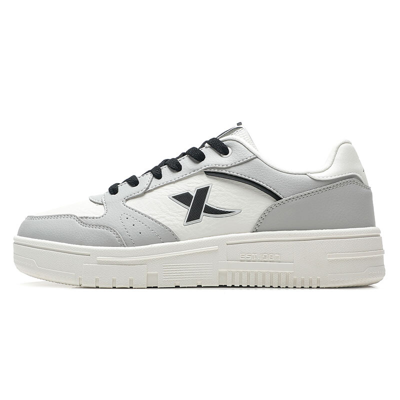 

Кроссовки XTEP Skateboarding Shoes Men Low-top White/Gray, белый/серый