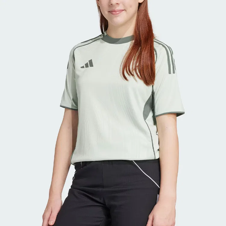 Футболка Earth Day AEROREADY TIRO 25 Competition Match Linen Green Teenagers Adidas — фото 4