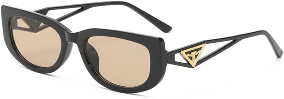 

Солнцезащитные очки «кошачий глаз» в тонкой оправе для женщин, стильные солнцезащитные очки в форме полого треугольника для мужчин, модные ретро-очки generic, Whitegray