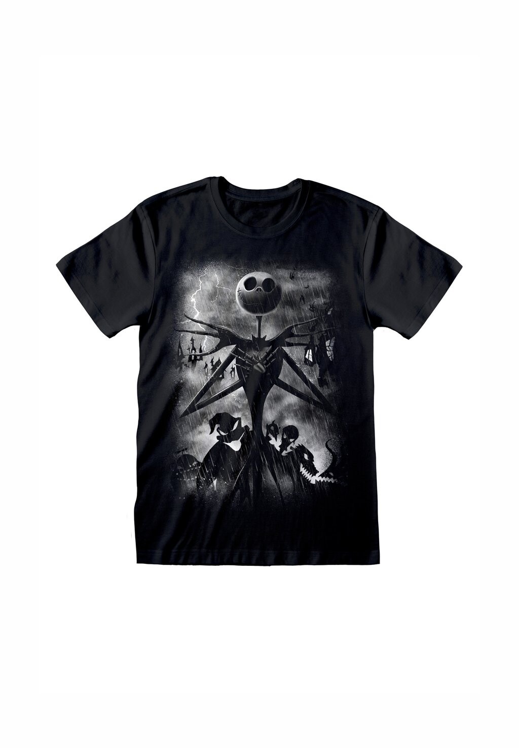 

Футболка с принтом DISNEY NIGHTMARE BEFORE CHRISTMAS STORMY SKIES Henry Tiger, черный