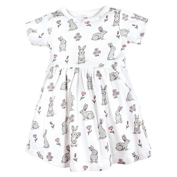 Платье для девочки Infant and toddler - bunny floral - 3-6 months Hudson Baby — фото 3
