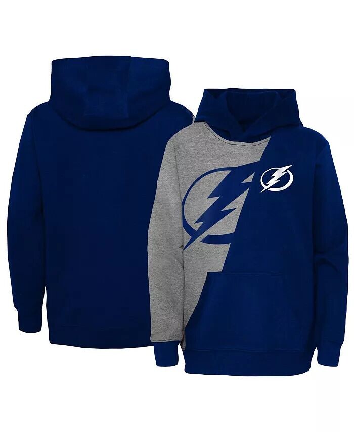 

Толстовка с капюшоном Tampa Bay Lightning Unrivaled для больших мальчиков и девочек, серо-голубая Outerstuff