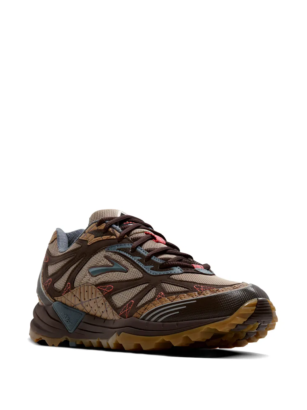 Низкие кроссовки Staple x Cascadia 1 Brooks, коричневый — фото 2