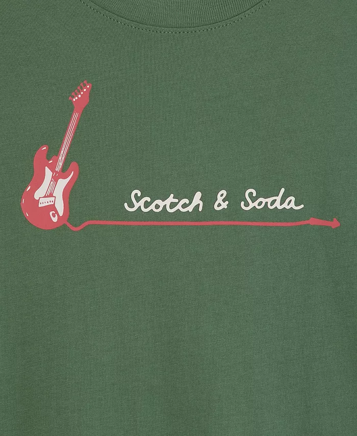 Футболка с принтом Big Boys SCOTCH & SODA, зеленый — фото 4