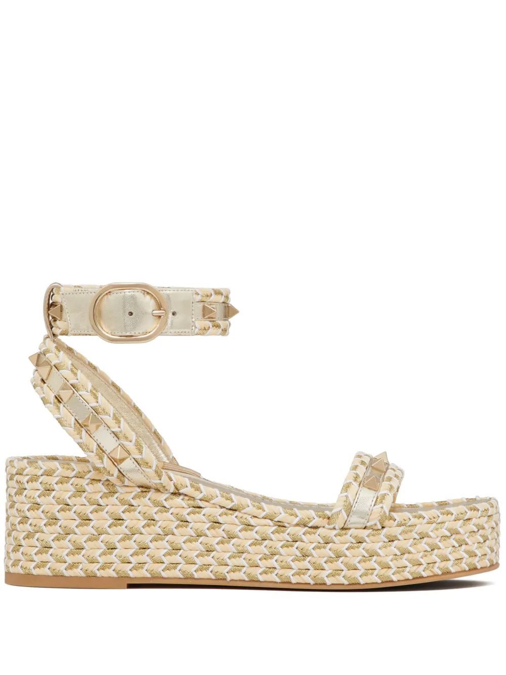 Сандалии Rockstud 45 VALENTINO GARAVANI, нейтральный