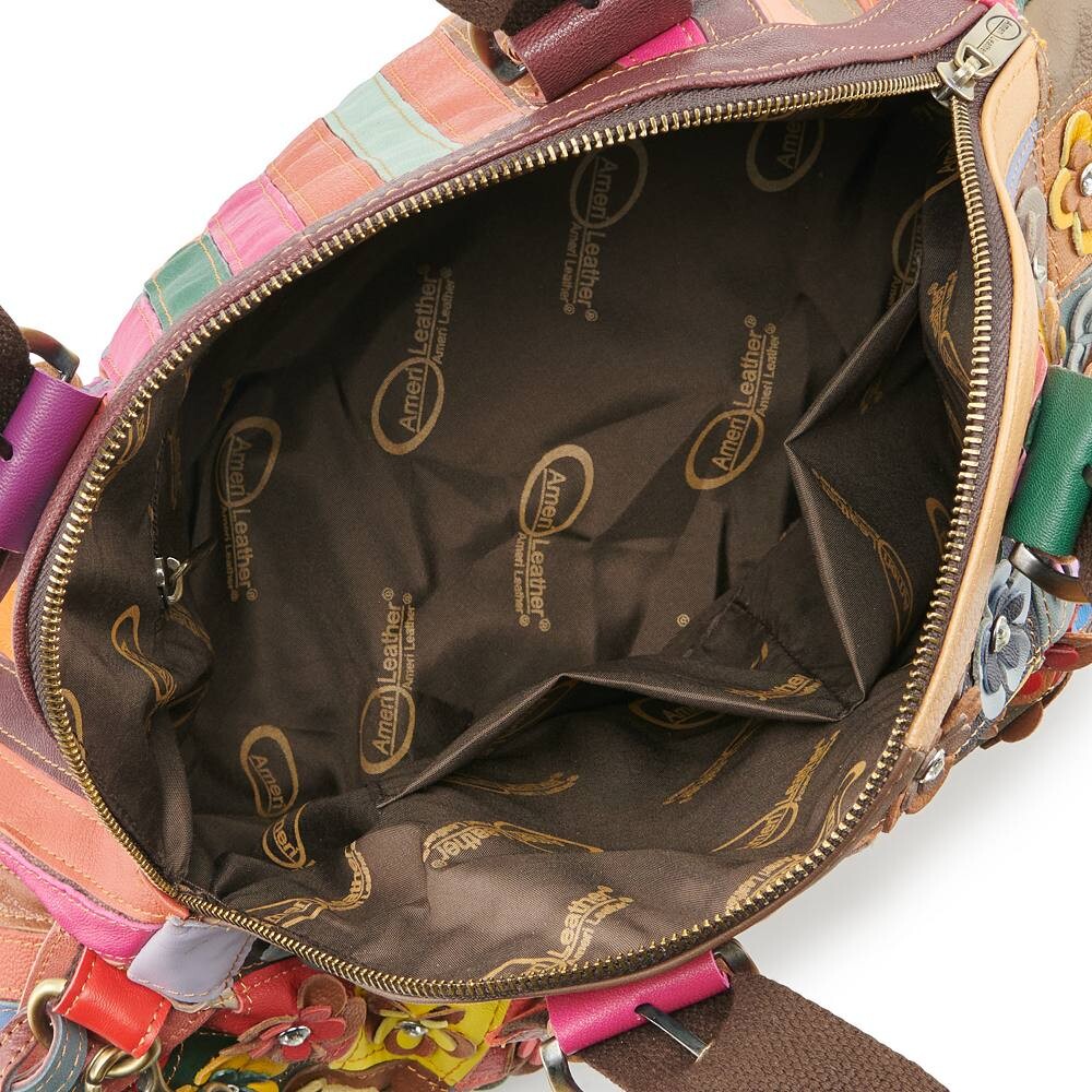 

Ameri Кожаная большая сумка Lorely и мешочек для монет Ameri Leather, цвет Rainbow