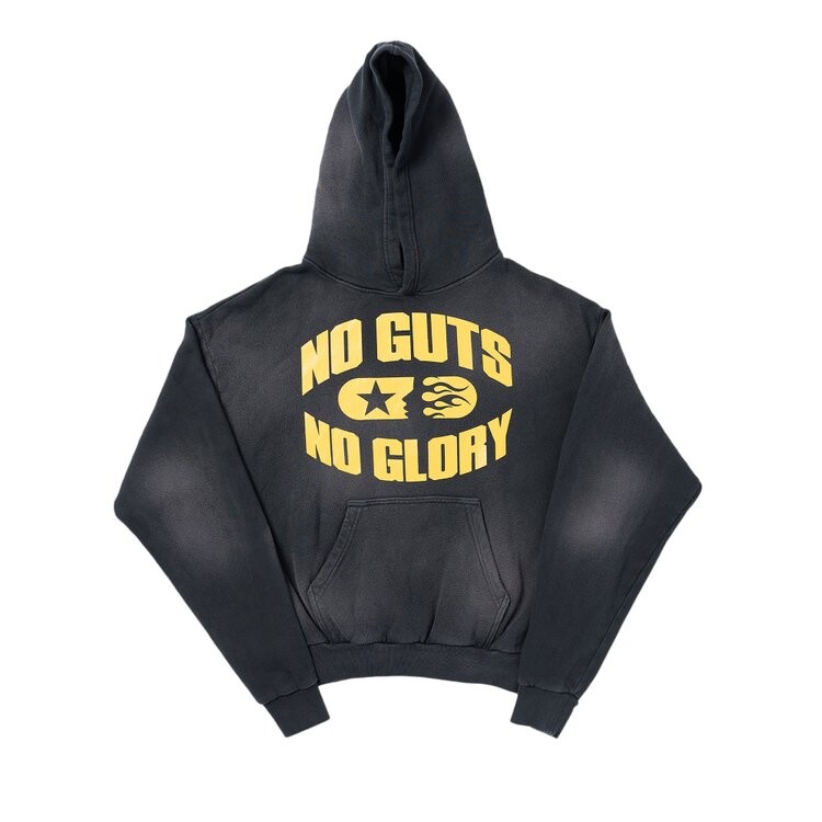 

Худи Hellstar No Guts No Glory Hoodie, цвет Washed Black