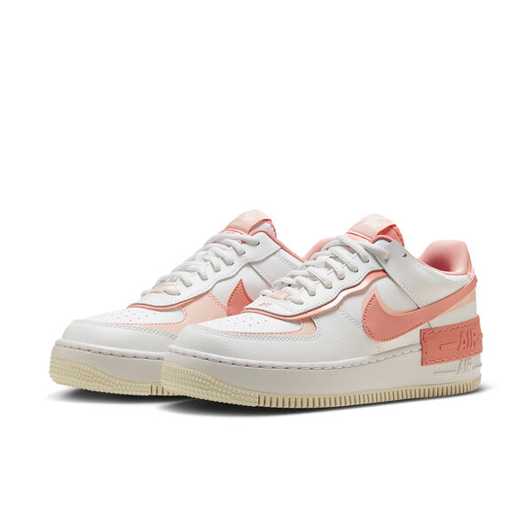 Кроссовки air force 1 shadow 'white coral pink' Nike, белый — фото 3