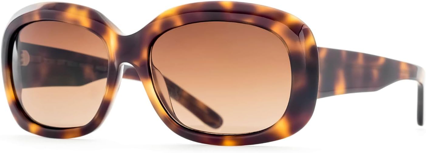 

Солнцезащитные очки Woma с овальными поляризованными линзами и градиентным переходом цвета, модные женские солнцезащитные очки, стильные и прочные, современные Reptile, Burl Wood Tortoise Havana