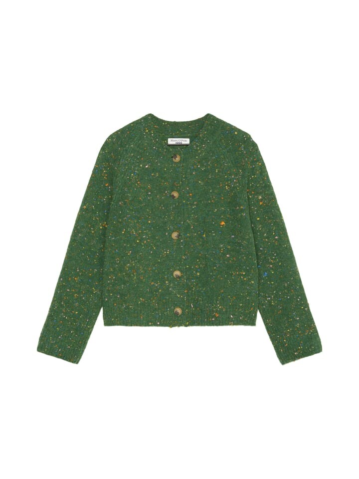 

Кардиган Marc O'Polo DENIM Bouclé-Cardigan relaxed, цвет Artichoke Green
