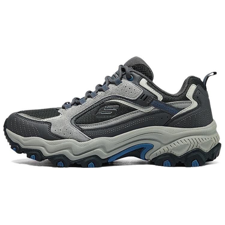 

Skechers Мужские кроссовки для походов на открытом воздухе, низкие, черные, синие