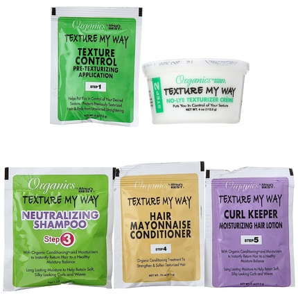 Кондиционер Organics My Way No-Lye Органическая система кондиционирования и текстурирования Africa's Best — фото 3