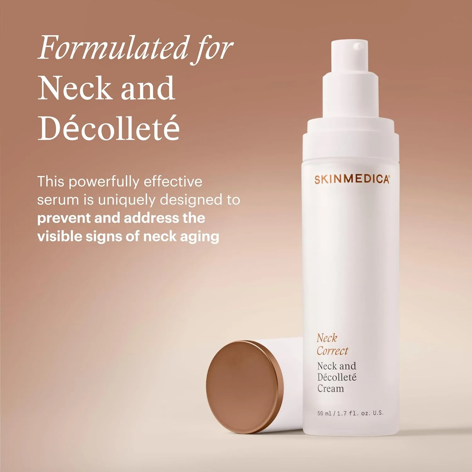 Крем для шеи SkinMedica Neck Correct Cream - ваш идеальный антивозрастной крем для лица и шеи, который заметно подтягивает и улучшает состояние обвисшей кожи, новая упаковка, 48 г. — фото 3