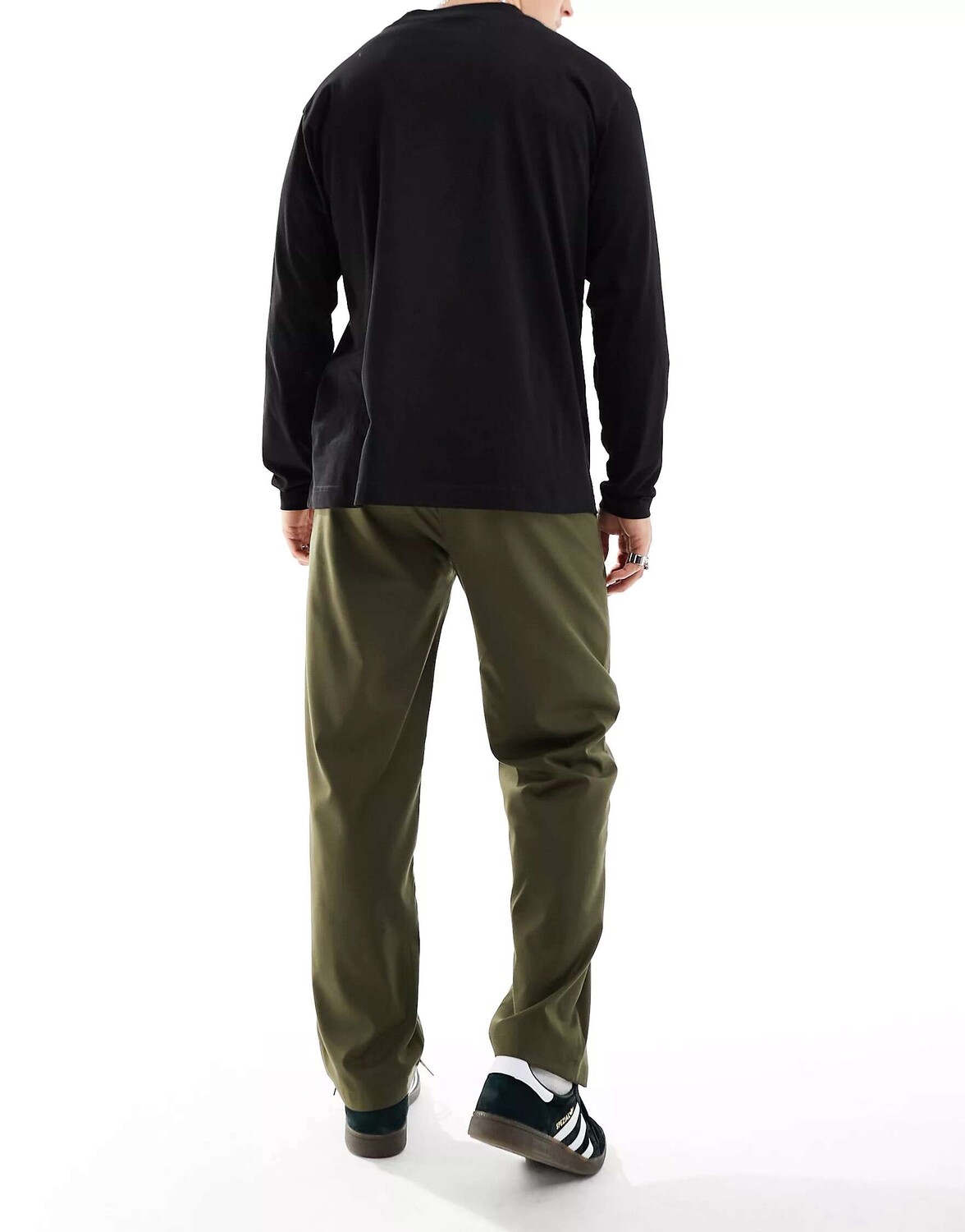 

Широкие брюки цвета хаки Bershka эксклюзивно для asos