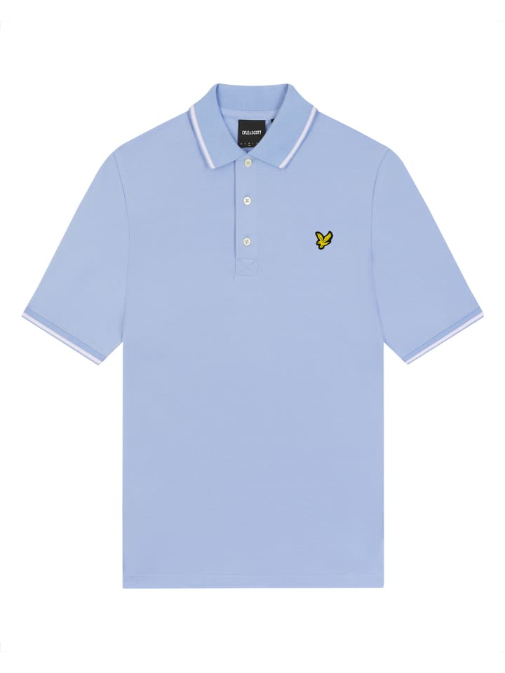 

Футболка поло Lyle & Scott, цвет hellblau/weiß