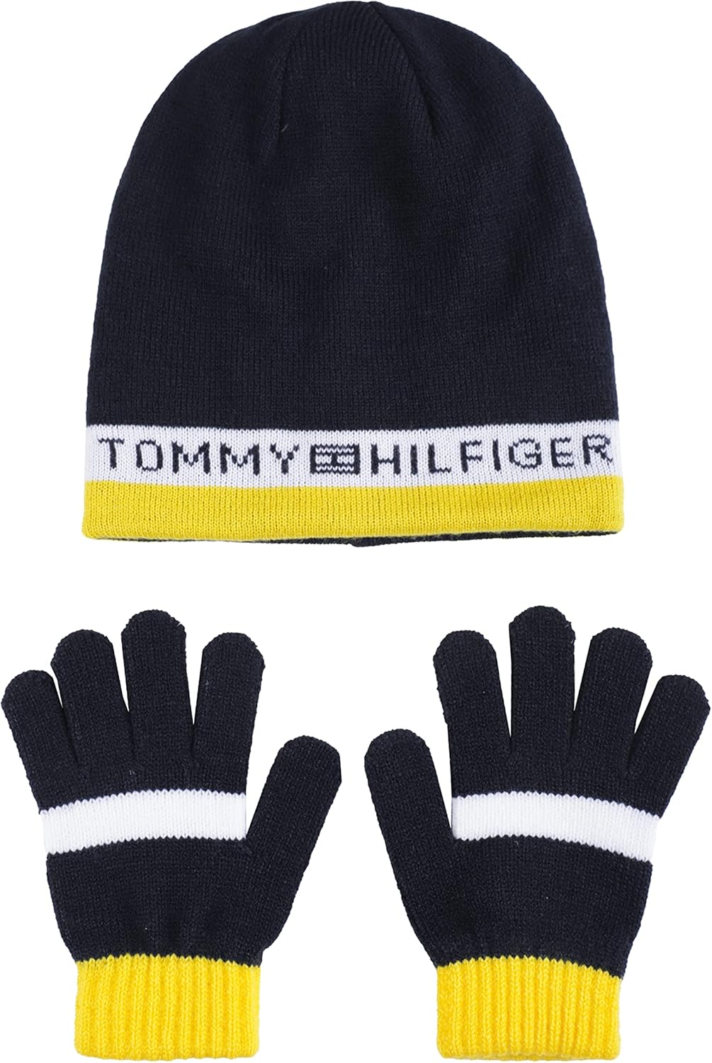 

Комплект двусторонних аксессуаров для холодной погоды от Tommy Hilfiger для мальчиков, Yellow