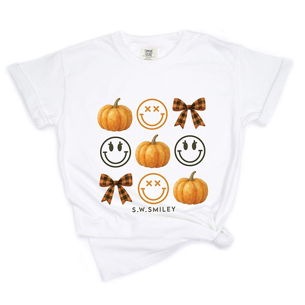 

SWSmiley pumpkin coquette chart - футболка с принтом, окрашенная в стиле garment dyed Simply Sage Market, White, Белый, SWSmiley pumpkin coquette chart - футболка с принтом, окрашенная в стиле garment dyed Simply Sage Market, White