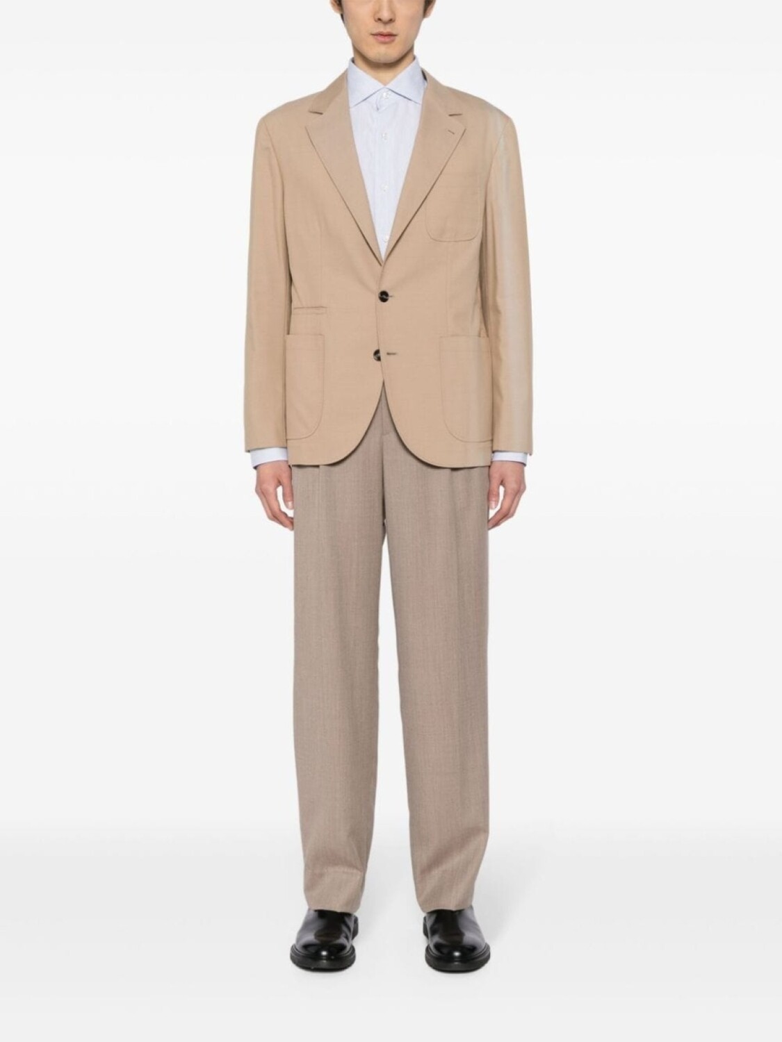 

Brioni рубашка в полоску, синий