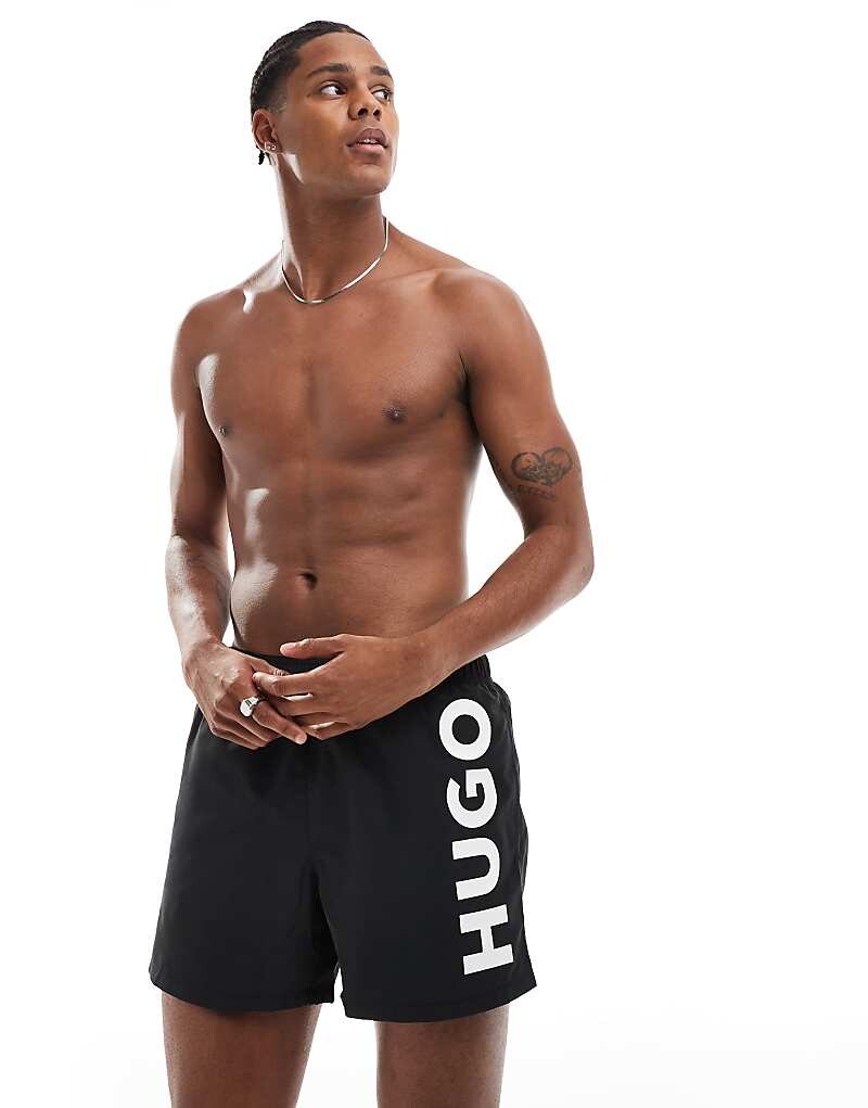 

Черные шорты для плавания HUGO Swimwear abas