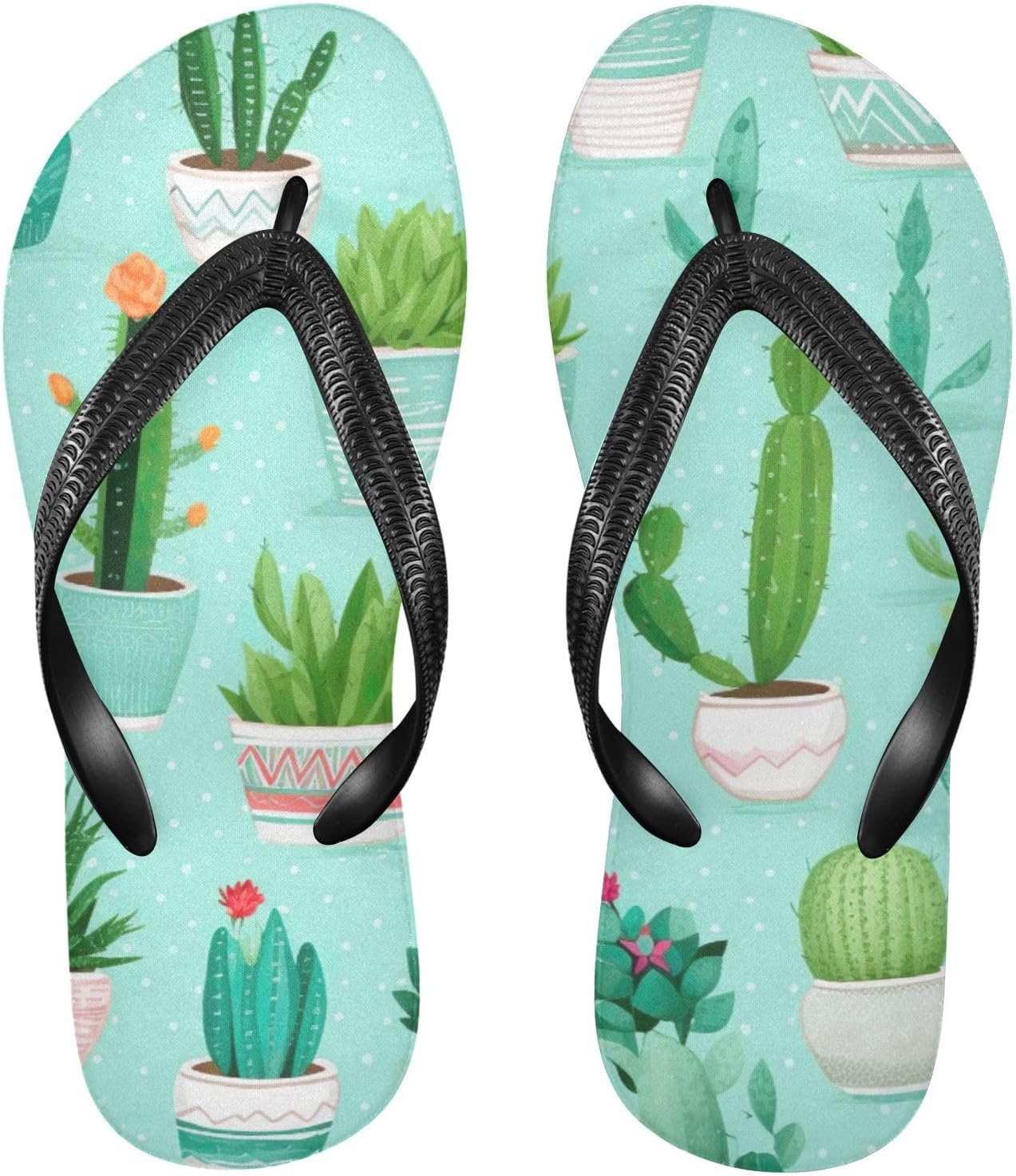 

Пляжные летние сандалии-тапочки Flowers Floral Cactus для женщин и мужчин, душевые Kfbe