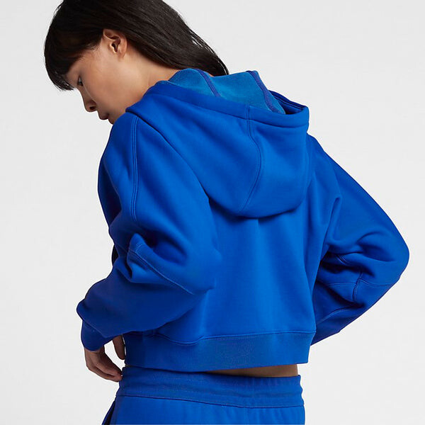 Толстовка (WMNS) Nike NRG FZ Hoodie 'Blue', синий — фото 4
