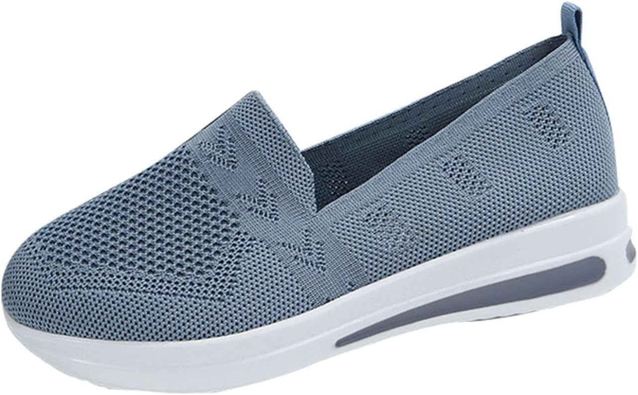 

Мужские и женские спортивные кроссовки с сеткой, на шнуровке, для ходьбы, повседневные, с поддержкой свода стопы, дышащие, с плоской мягкой подошвой Generic, серый