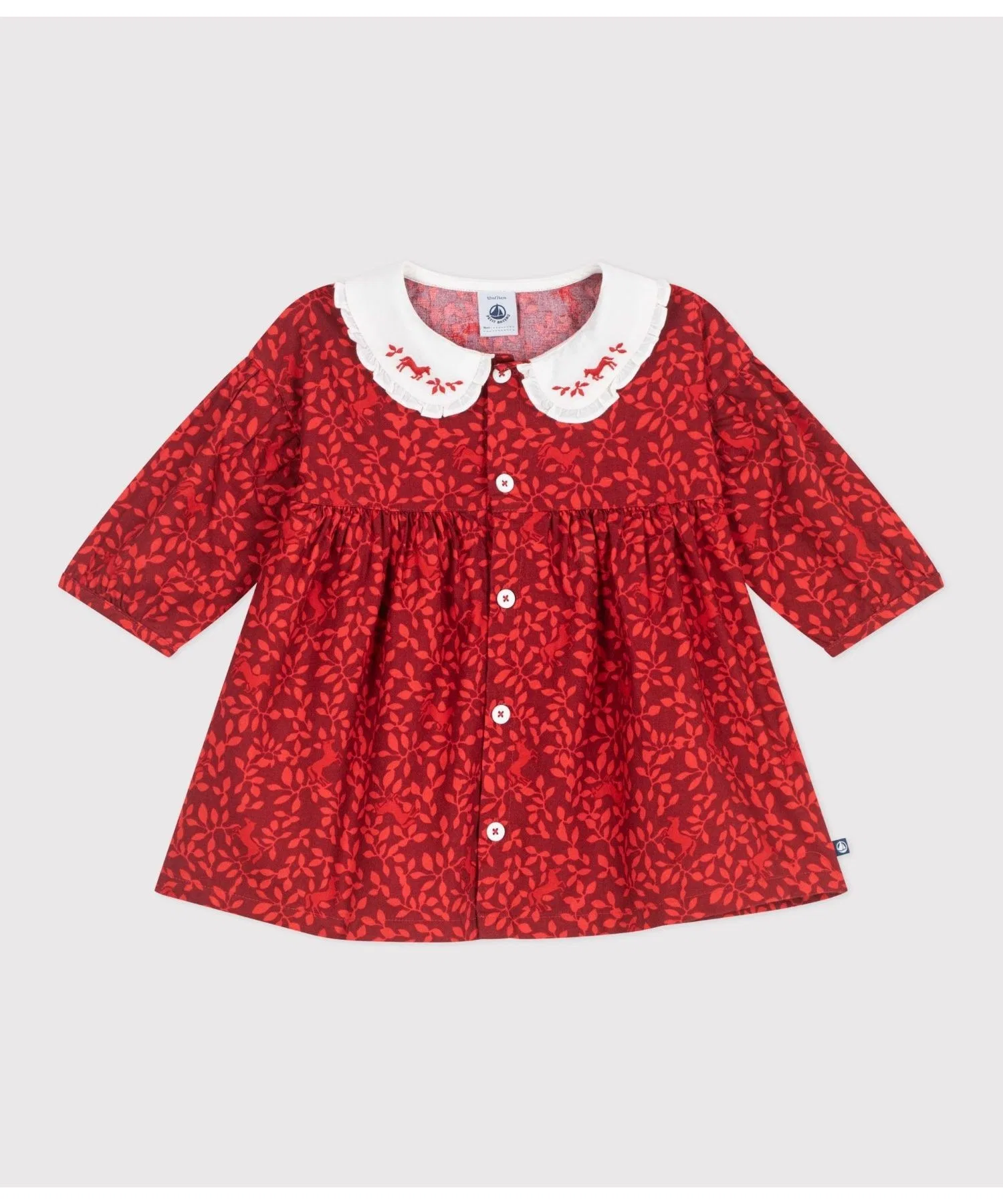 Детское платье PETIT BATEAU с длинным рукавом