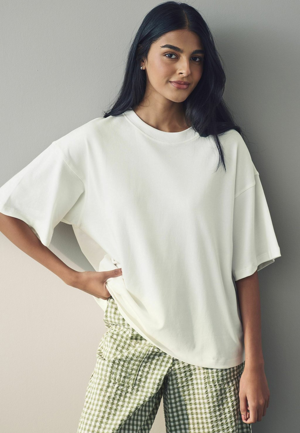 

Футболка с принтом CREW NECK Next, белый