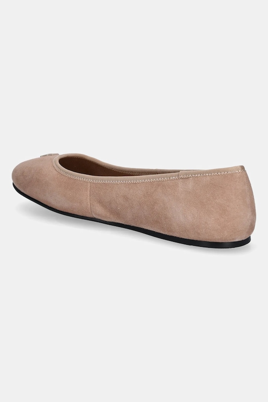 Замшевые балетки TH Hardware Suede Ballerina Tommy Hilfiger, бежевый — фото 3