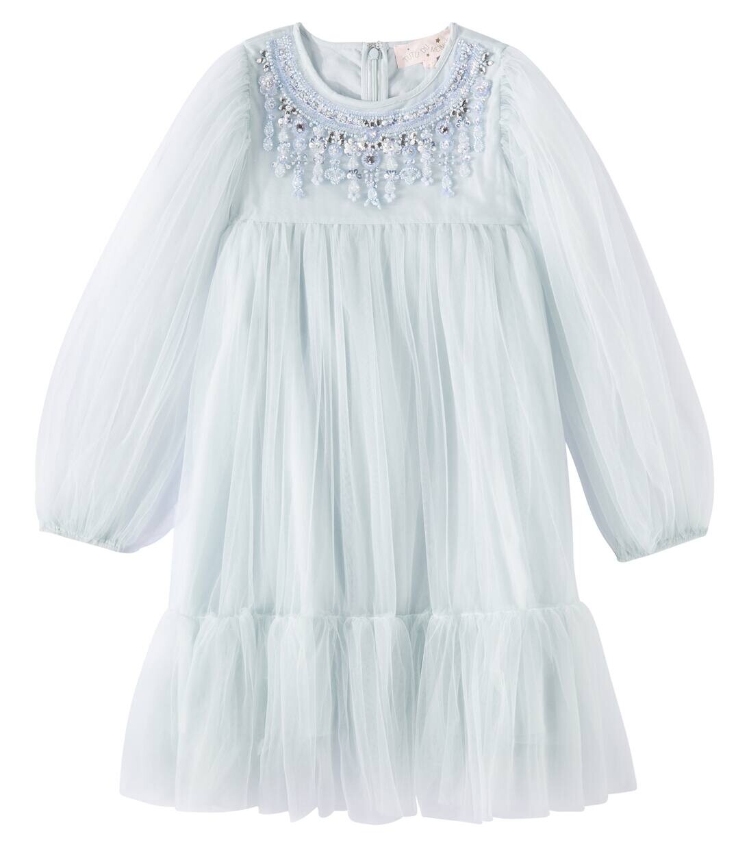 

Платье из тюля с декором First Frost Tutu Du Monde, цвет illusion blue