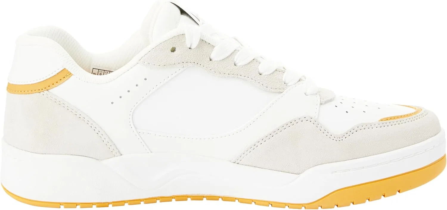 Мужские кроссовки Skechers Koopa Volley Low Lifestyle Trainers, 2-White Leather Suede Duraleather Mesh Y — фото 2
