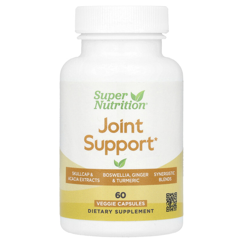 

Super Nutrition, добавка для поддержки суставов, 60 растительных капсул