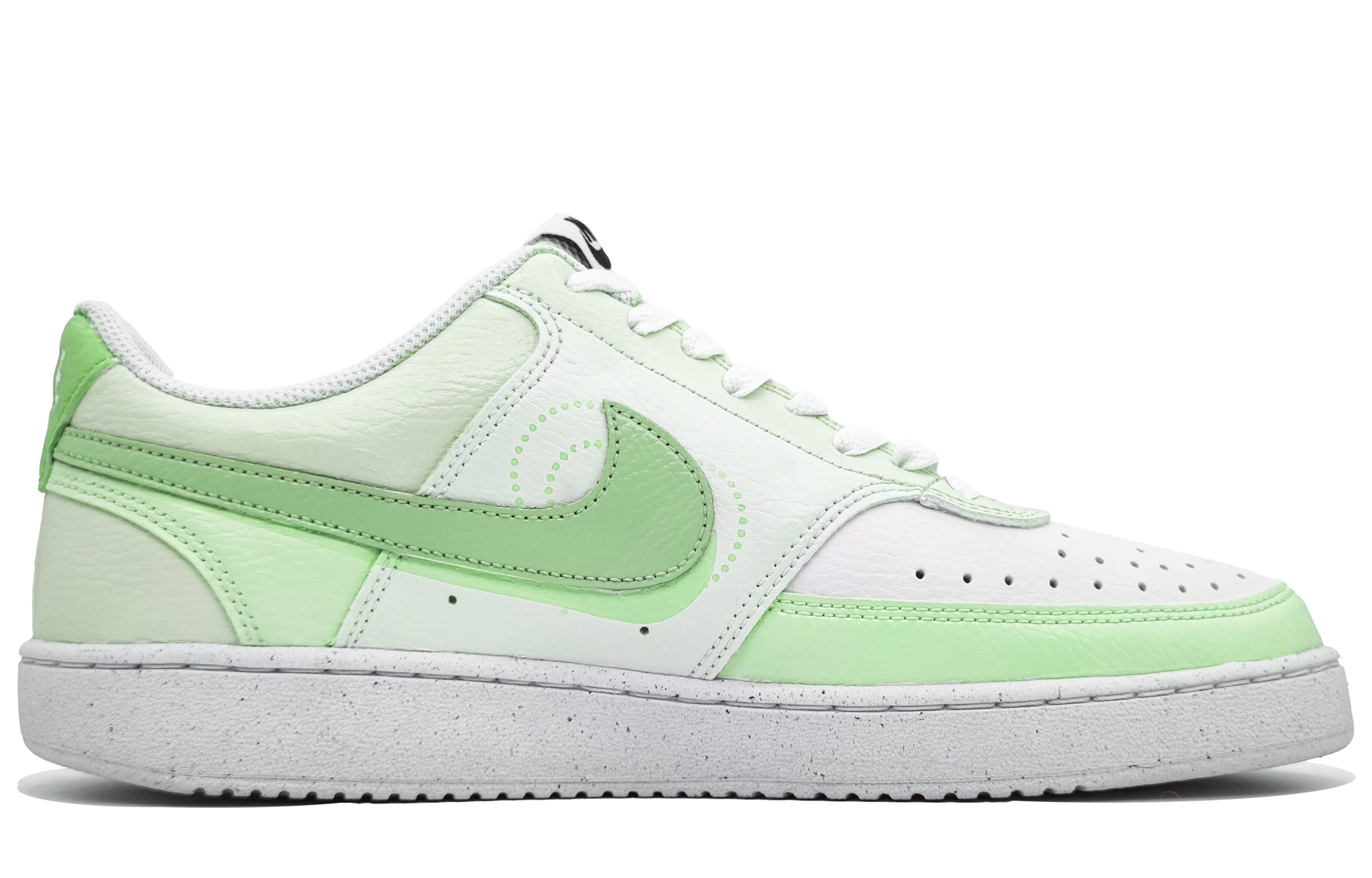 

Кроссовки Nike Court Vision 1 Skateboarding Shoes Men Low-top White/green, цвет Lucky Green