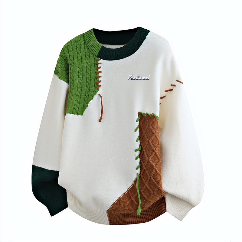 

Свитер Unisex Crew Neck утепленный с флисовой подкладкой VanCamel, зеленый fleece-lined