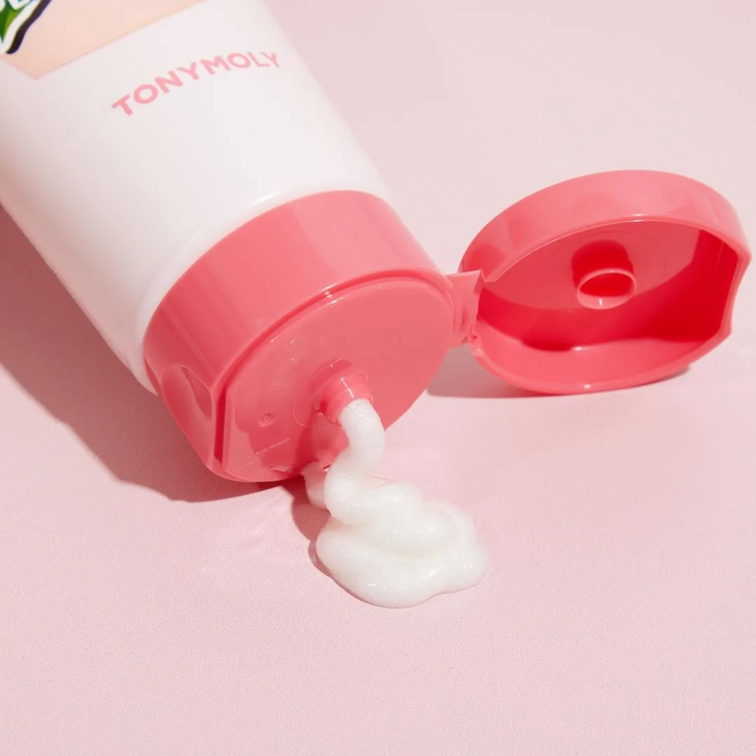 Набор TONYMOLY «Летние фрукты»: пенка для умывания «Персиковый пунш», крем для рук «Клубника», легкий и увлажняющий крем для рук с экстрактом клубники и маслом ши для всех типов кожи. — фото 2