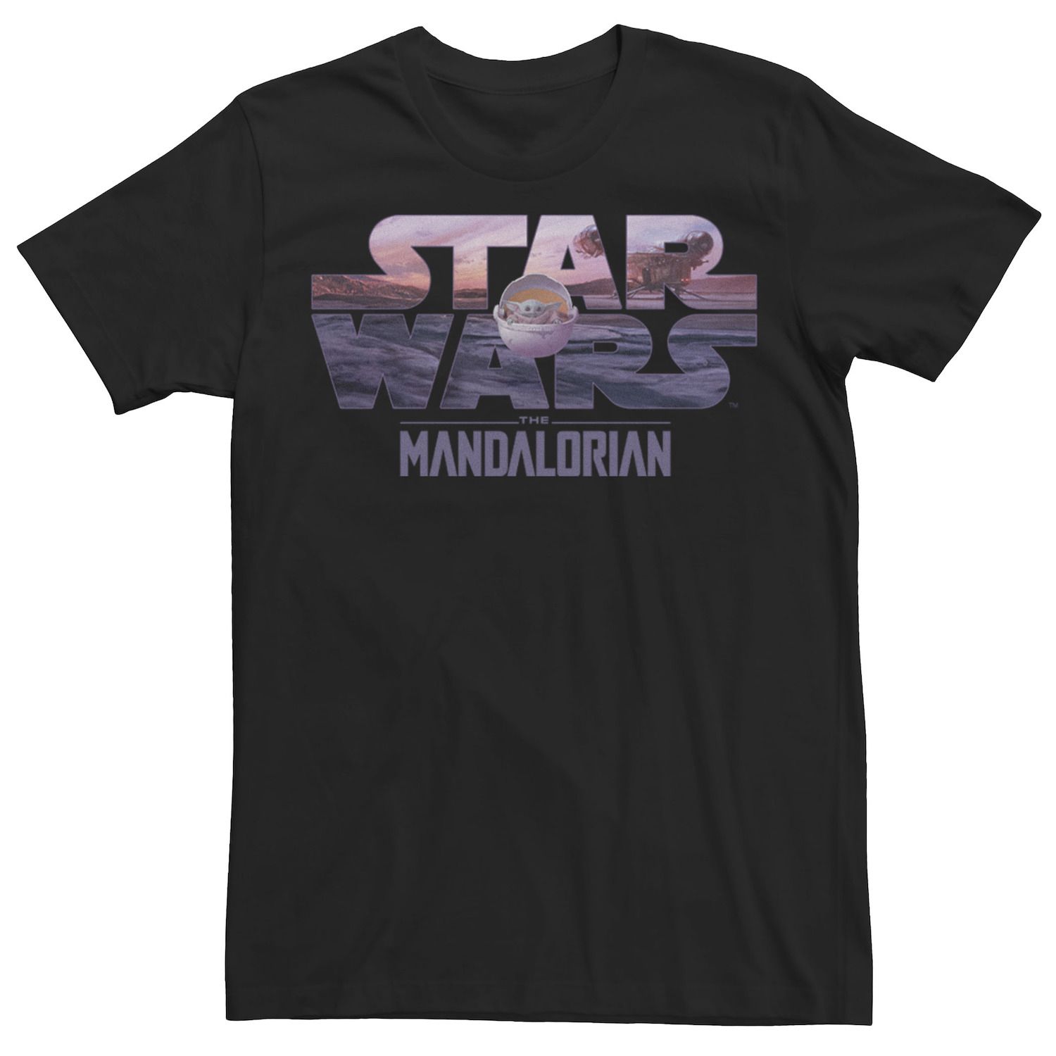 

Мужская футболка с логотипом The Mandalorian The Child Star Wars