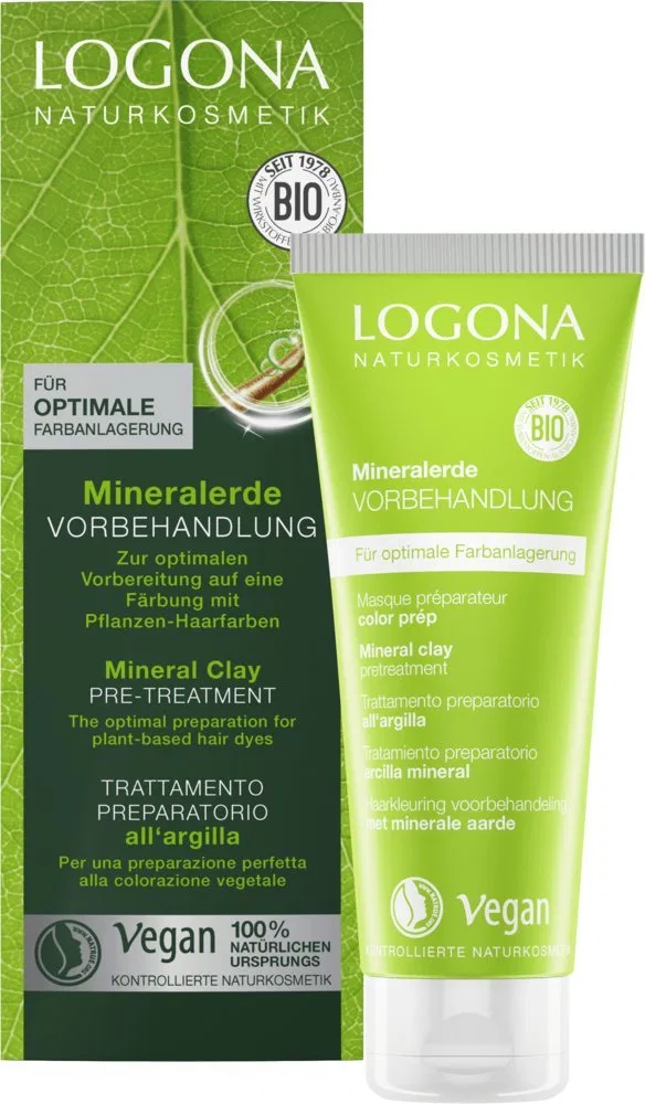 Минеральная почвенная предварительная обработка LOGONA Naturkosmetik для растительных красок для волос ‎Logona