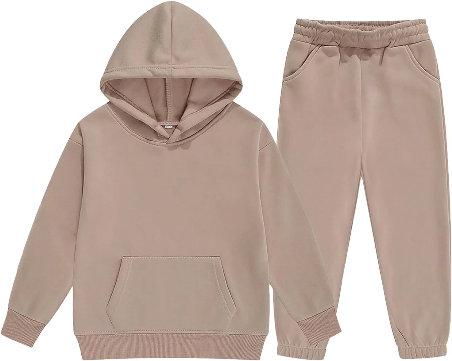 Детский спортивный костюм из флиса, Generic, Beige