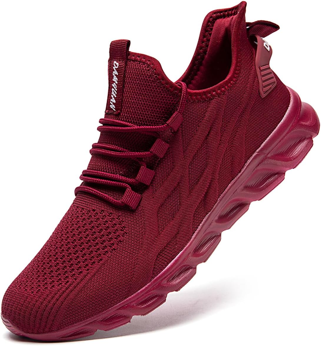 

Женские и мужские кроссовки для ходьбы и тенниса, без шнурков, для бега, с противоскользящей подошвой, повседневные, для тренировок, спортивные, для фитнеса, модные, легкие, удобные и дышащие Gdebyz, красный