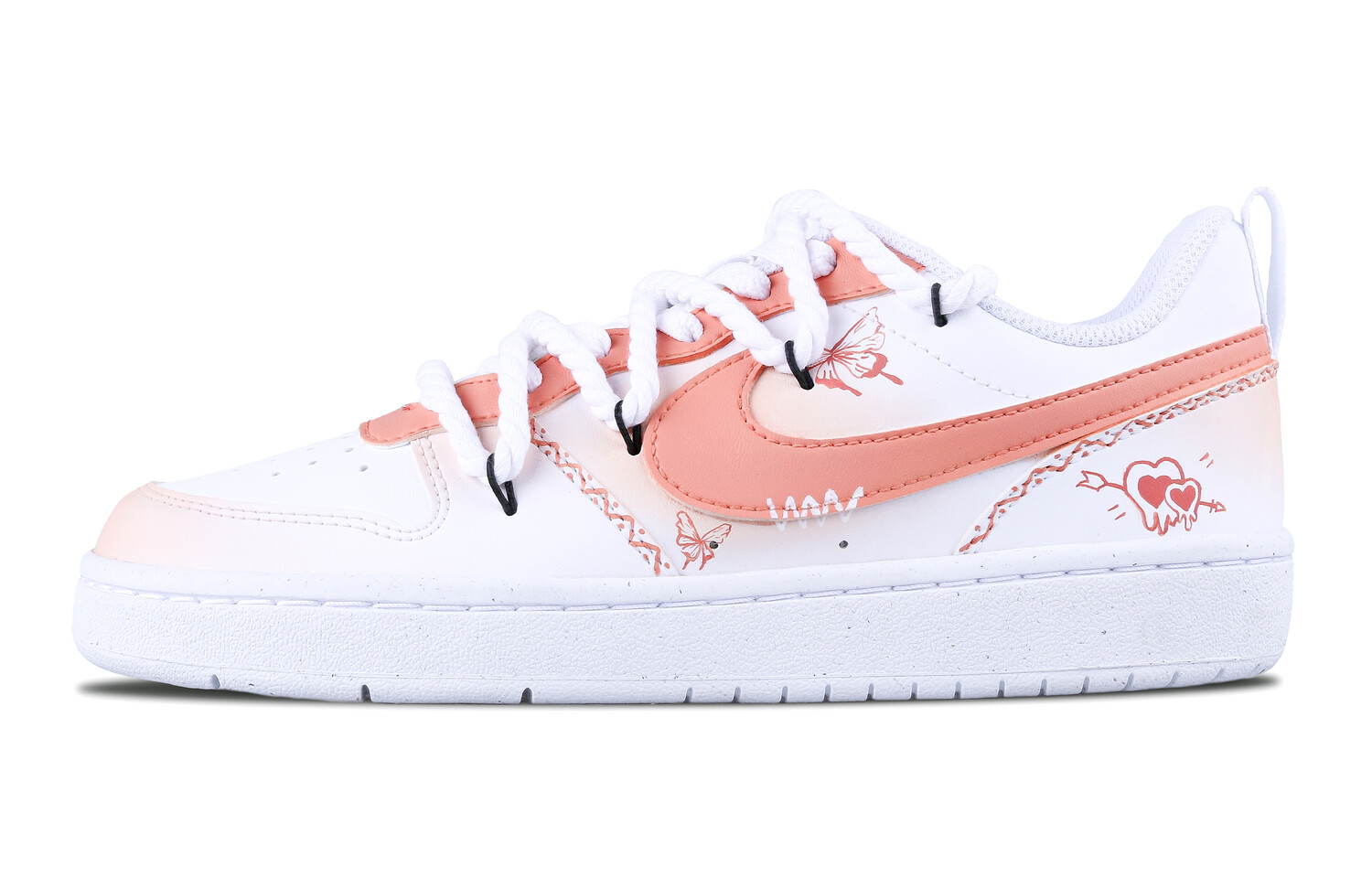 

Кроссовки Nike Skateboarding Shoes Women's Low-top White, розовый
