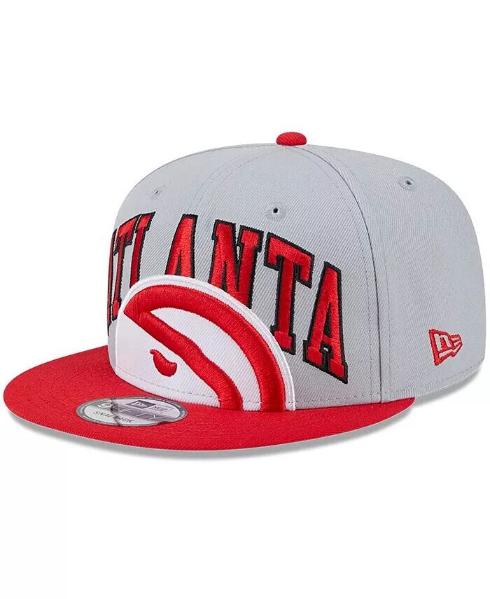 

Мужская серо-красная двухцветная бейсболка Atlanta Hawks Tip-Off 9FIFTY Snapback New Era, серый
