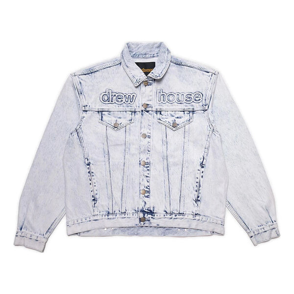 

Куртка oversized mascot trucker jacket 'painted indigo' Drew House, голубой