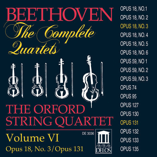 

CD диск Beethoven / Orford String Quartet: Complete Quartets 6