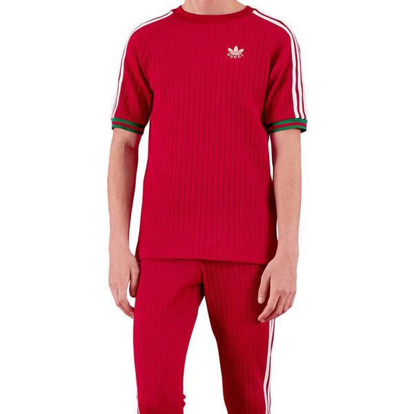 Футболка adidas x Gucci Jersey T-Shirt, красная — фото 2