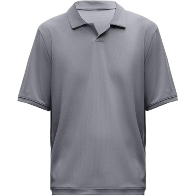 

Текстурированная сетчатая короткая поло для мужчин Lululemon, серый